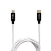 X CAVO Lightning Cable, Fast Charger Cable, High Speed Sync Charger Cord and USB-C to Lightining Data Cord Wire ,White , 1M, Nylon Braided, Rounded,3.0A,20w